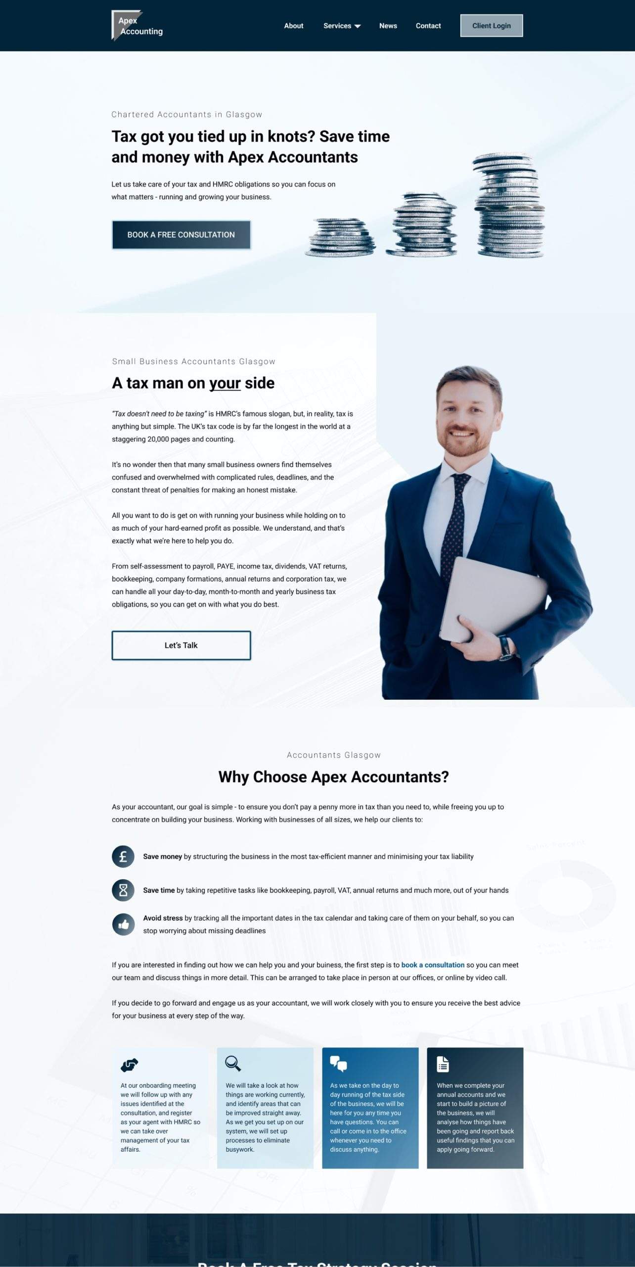 Accountancy Practice Website Design